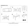 Инструкция по сборке стола MAGNUM Rectangular HALMAR (медный)