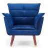 На фото вид спереди кресла REZZO HALMAR (темно-синий)
