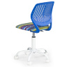 Кресло детское BALI HALMAR (синий) - вид сзади