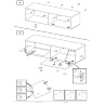 Инструкция по сборке навесной ТВ тумбы LIVO RTV-120W HALMAR (стр. 5/5)