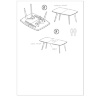 На фото инструкция по сборке обеденного стола KAJETAN 150/200 HALMAR (стр. 4/4)