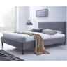 Кровать FLEXY HALMAR 160 шириной 160 см с тканевой обивкой серого цвета
