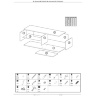 Инструкция по сборке навесной ТВ тумбы LIVO RTV-120W HALMAR (стр. 3/5)