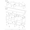 Инструкция по сборке навесной ТВ тумбы LIVO RTV-120W HALMAR (стр. 4/5)