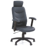 Кресло офисное STILO HALMAR  с обивкой из экокожи черного цвета