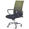 Кресло офисное VIRE HALMAR с обивкой из черной ткани и зеленой сетки