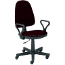 Кресло офисное BRAVO HALMAR с тканевой обивкой коричневого цвета