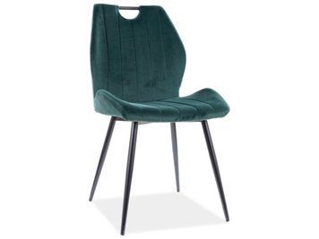 Стул SIGNAL ARCO VELVET черный каркас/зеленый BL.78 ARCOVCZ фото