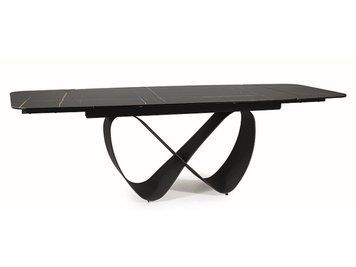 Стол SIGNAL INFINITY CERAMIC 160(240)*95 черный AZARIO BLACK/черный мат INFINITYCBC160 фото