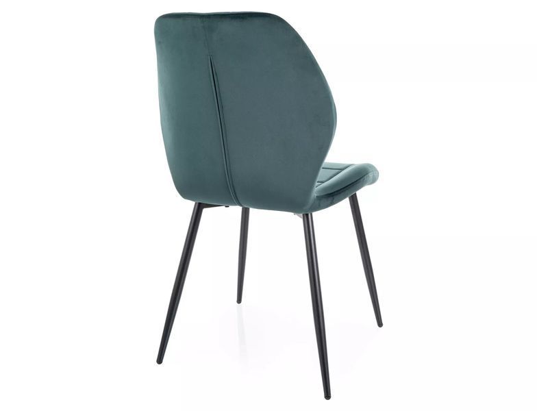 Стул SIGNAL JAKE VELVET черный каркас/зеленый BL.78 JAKEVCZ фото
