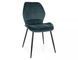 Стул SIGNAL JAKE VELVET черный каркас/зеленый BL.78 JAKEVCZ фото 1