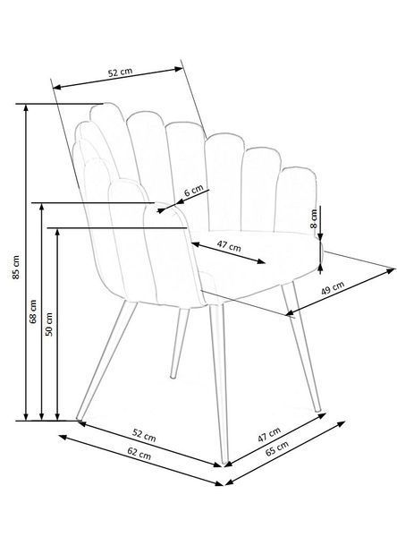 HALMAR K410 стул, розовый V-CH-K/410-KR-R&Oacute;ŻOWY фото