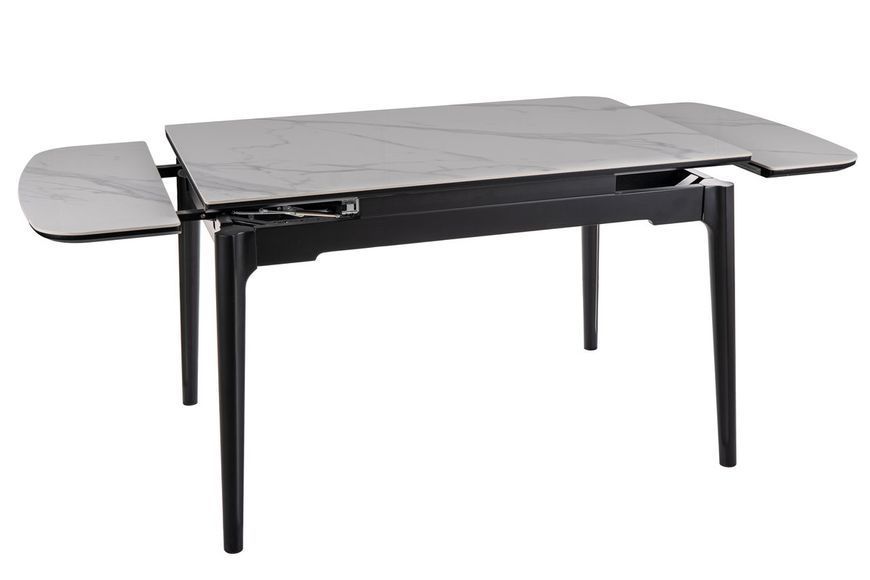 Стол SIGNAL SENTO 120(180)*80 белый/черный SENTOBC120 фото