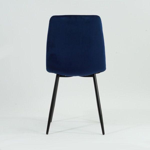 Стул SIGNAL MILA VELVET черный каркас/синий BL.86 MILAVCGR фото
