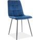 Стул SIGNAL MILA VELVET черный каркас/синий BL.86 MILAVCGR фото 1