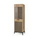 HALMAR LAMINO W-1 витрина, дуб craft / черный V-PL-LAMINO-W-1 фото 1
