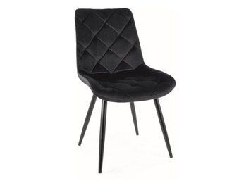Стілець SIGNAL RALPH VELVET чорний каркас/чорний BL.19 RALPHVCC фото