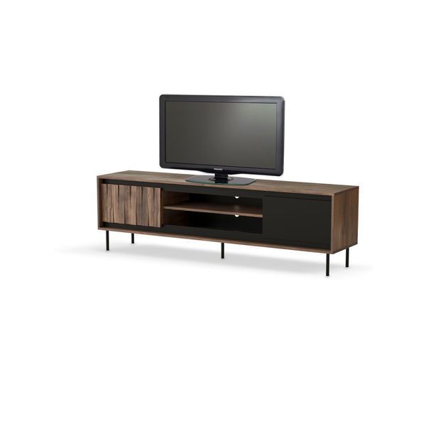 HALMAR SWING RTV-1 ТВ тумба горіх/чорний V-PL-SWING-RTV-1 фото