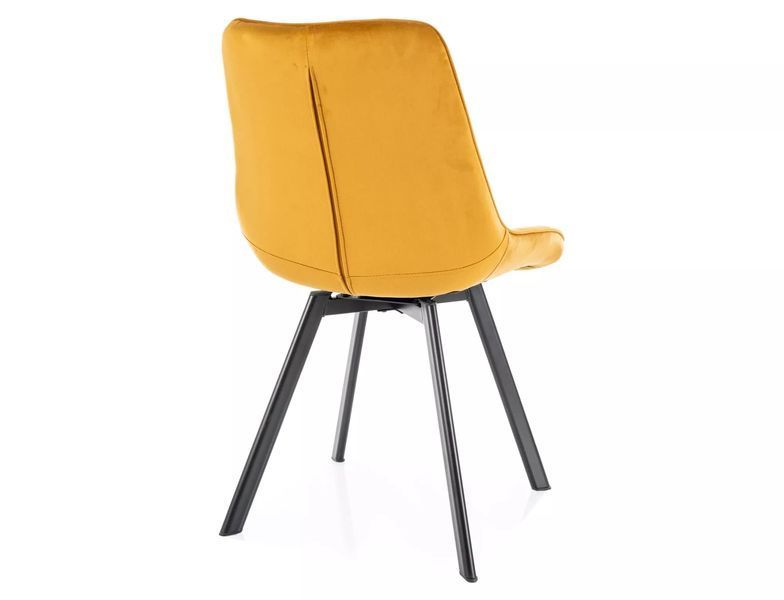 Стул SIGNAL MONTI VELVET черный каркас/карри BL.68 MONTIVCCU фото