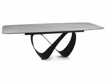 Стол SIGNAL INFINITY CERAMIC 160(240)*95 белый NATURE CLOUD/черный INFINITYBC160 фото