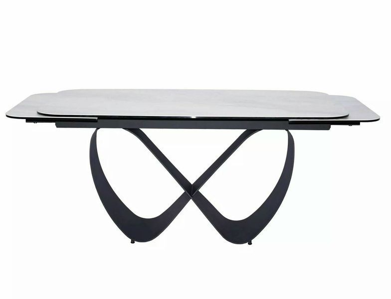 Стіл SIGNAL INFINITY CERAMIC 160(240)*95 білий NATURE CLOUD/чорний INFINITYBC160 фото