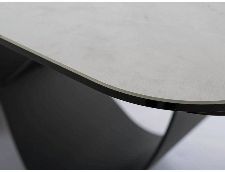 Стіл SIGNAL INFINITY CERAMIC 160(240)*95 білий NATURE CLOUD/чорний INFINITYBC160 фото