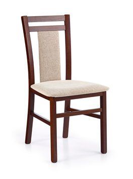 HALMAR HUBERT 8 стілець темний горіх/LARS 07 V-PL-N-HUBERT8-C.ORZECH-LARS07 фото