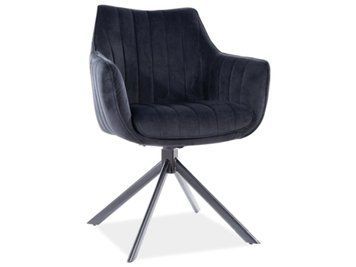Стул SIGNAL AZALIA VELVET черный каркас/черный BL.19 AZALIAVCC фото