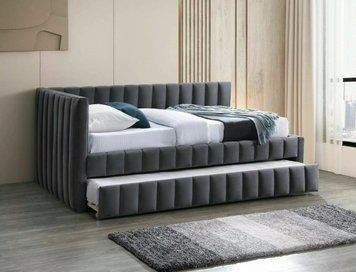 Кровать SIGNAL ALFIE VELVET 120*200 серая BL.14 ALFIEV120SZ фото