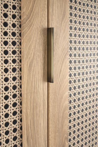 HALMAR BORNEO S-1 шкаф, дуб artisan / черный V-PL-BORNEO-S-1 фото