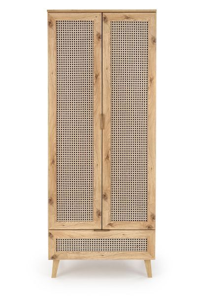 HALMAR BORNEO S-1 шкаф, дуб artisan / черный V-PL-BORNEO-S-1 фото
