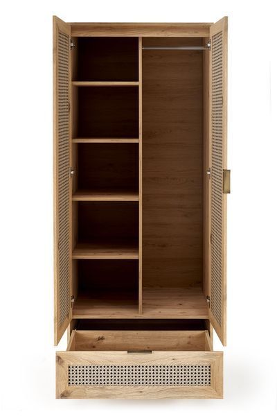 HALMAR BORNEO S-1 шкаф, дуб artisan / черный V-PL-BORNEO-S-1 фото
