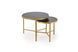 HALMAR FATIMA набор из двух журнальных столиков, черный мрамор / золото V-CH-FATIMA-LAW-CZARNY фото 9