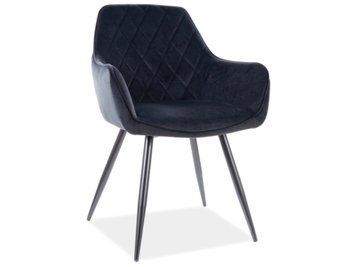 Стул SIGNAL LINEA VELVET черный каркас/черный BL.19 LINEAVCC фото