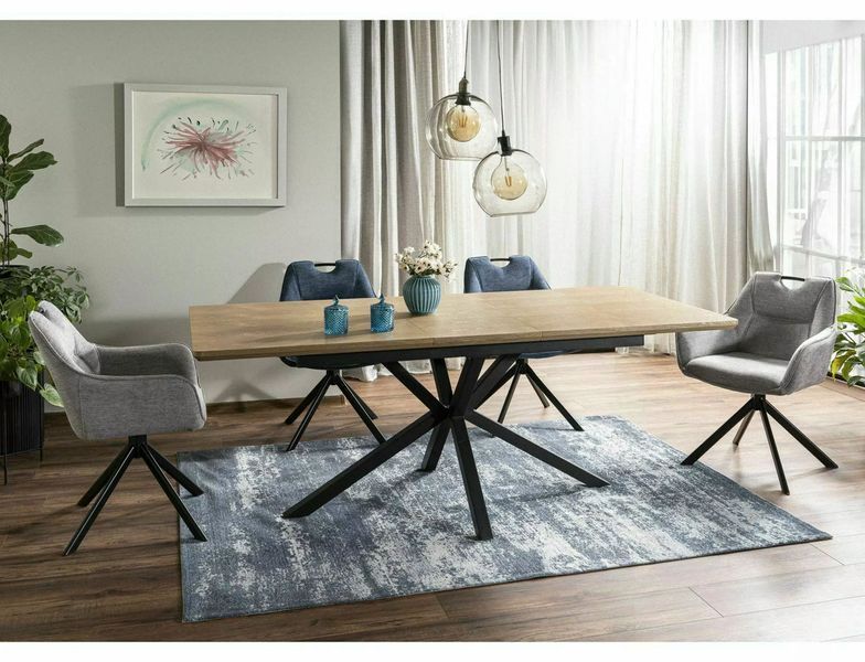 Стол SIGNAL LOGAN 160(200)*90 дуб/черный мат LOGANDC160 фото