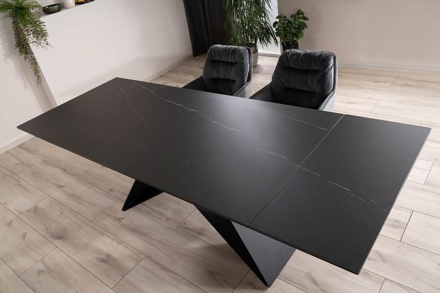 Стіл SIGNAL WESTIN CERAMIC 160(240)*90 чорний SAHARA NOIR/чорний мат WESTINCCC160 фото
