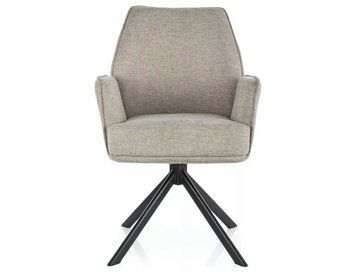 Стул SIGNAL HUGO BREGO черный каркас/св.беж 31 HUGOBRCJBE фото
