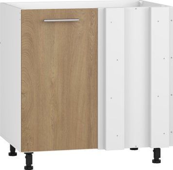 HALMAR VENTO DKN-100/82 кутова шафа під раковину, білий / медовий дуб V-UA-VENTO-DKN-100/82-D.MIODOWY фото