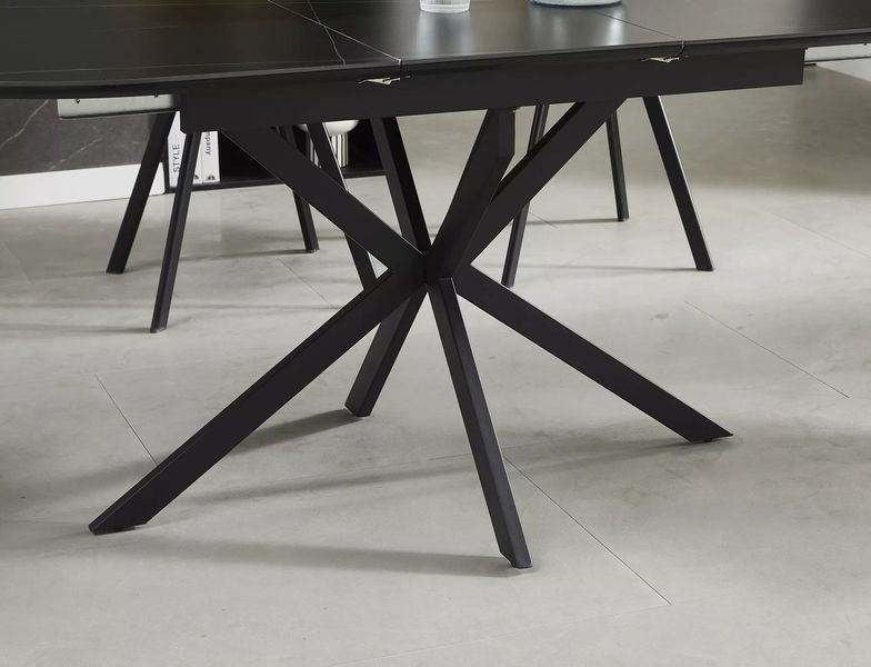 Стіл SIGNAL GASTON CERAMIC 140(180)*80 сірий/чорний GASTONSZC140 фото