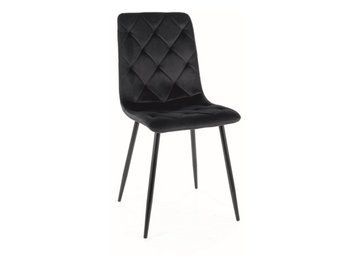 Стул SIGNAL JERRY VELVET черный каркас/черный BL.19 JERRYVCC фото