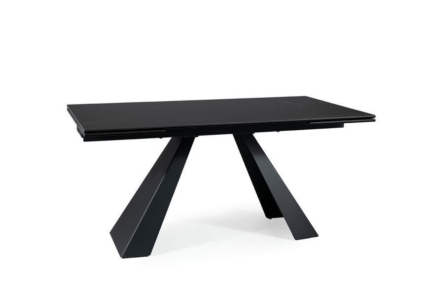 Стіл SIGNAL SALVADORE CERAMIC 160(240)*90 чорний SAHARA NOIR/чорний мат SALVADORECC160 фото
