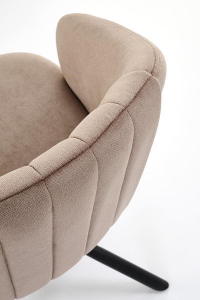 HALMAR K533 крісло, чорний / капучіно V-CH-K/533-KR-CAPPUCCINO фото