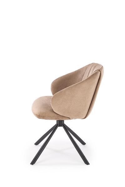 HALMAR K533 крісло, чорний / капучіно V-CH-K/533-KR-CAPPUCCINO фото