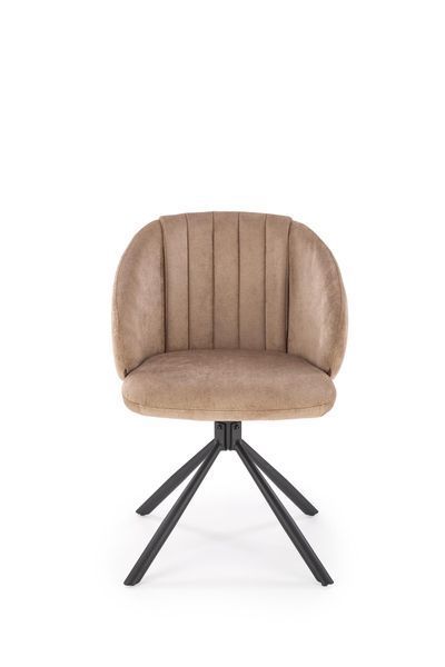 HALMAR K533 крісло, чорний / капучіно V-CH-K/533-KR-CAPPUCCINO фото