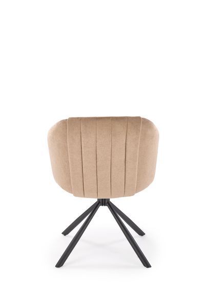 HALMAR K533 крісло, чорний / капучіно V-CH-K/533-KR-CAPPUCCINO фото
