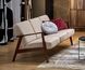 HALMAR MILANO 3S диван, бежевый CASTEL#15 / темный орех V-PL-MILANO_3S-SOFA-BEŻOWY фото 3