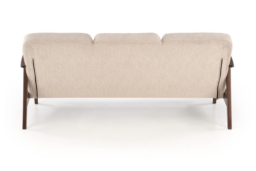 HALMAR MILANO 3S диван, бежевый CASTEL#15 / темный орех V-PL-MILANO_3S-SOFA-BEŻOWY фото