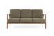 HALMAR MILANO 3S диван, оливковый CASTEL#39 / темный орех V-PL-MILANO_3S-SOFA-OLIWKOWY фото 9