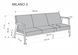 HALMAR MILANO 3S диван, оливковый CASTEL#39 / темный орех V-PL-MILANO_3S-SOFA-OLIWKOWY фото 3