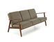 HALMAR MILANO 3S диван, оливковый CASTEL#39 / темный орех V-PL-MILANO_3S-SOFA-OLIWKOWY фото 5